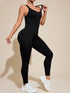 Cutout Wide Strap Active Jumpsuit - Odaingerous